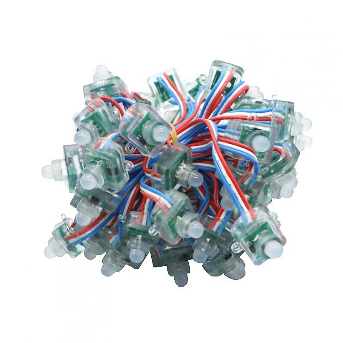 Thư kênh Vuông LED Pixel String DC5V WS2811 Vuông 12mm Khuếch tán 0