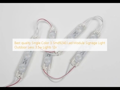 Chất lượng tốt nhất Single Color 3 Smd9240 Led Module Signage Light Outdoor Lens 3.5w Đèn 12v