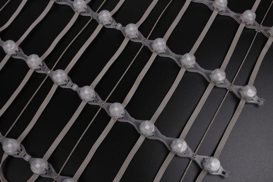 Waterproof IP67 RGB Led Pixel Screen Mesh Media Screen Led Video Wall For Building Facade Lighting
