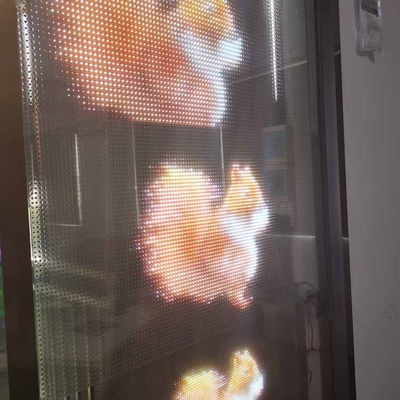 Outdoor Advertising Ultra Thin Crystal Screen P16 RGB Flexible Transparent LED Screen