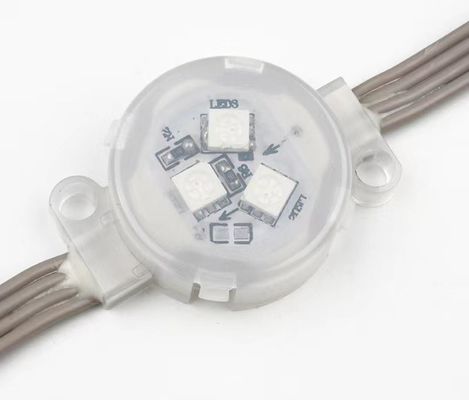 Transparent Crystal RGB LED Pixel Ball Flexible Soft 3D LED Point Light Source