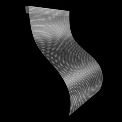 Flexible Transparent LED Display Panel Glass Window Adhesive LED Transparent Film Screen