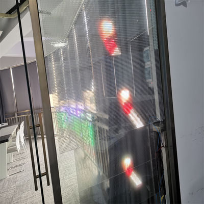 Bright LED Transparent Screen Glass Window P6.25 P8 P10 Indoor LED Film Display