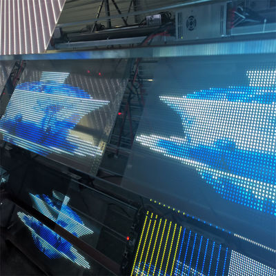 High Definition P8 LED Transparent Film Screen For Indoor Video Wall With Easy Installation And RGB DC5V