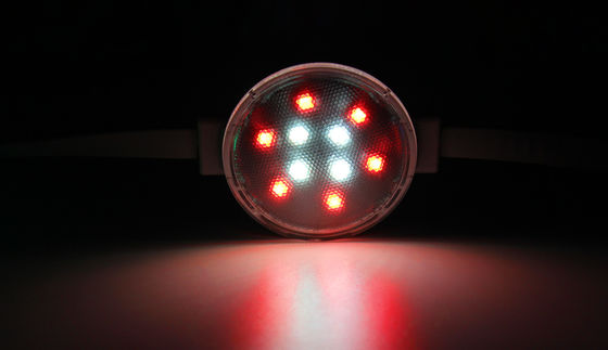 IP67 Waterproof RGB 50mm SMD3535 DMX512 Smart Pixel LED Point Lights PC Body.