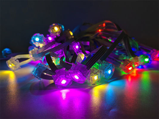 Hot selling 20mm colorful smart 0.4w 12v outdoor string lights Christmas decorative lights