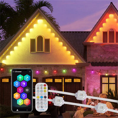 Permanent Christmas Outdoor String Point Eaves Light 25MM RGB SMD5050 1.5W DC24V