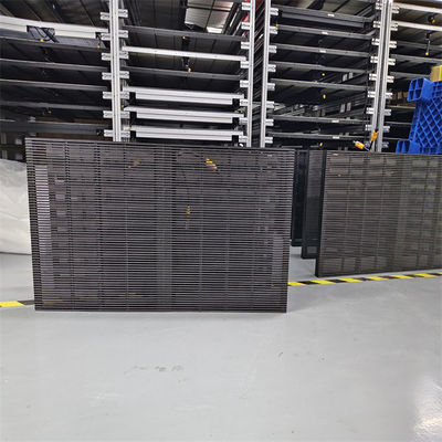 P2.6 Led Transparent Screen Display Grille Full Color Led Ice Screen Indoor Electronic Advertising Screen Glass Window