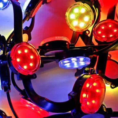 40mm Smart Addressable LED Point Light IP67 Waterproof Pixel Lamp with 30,000 Hours Lifespan for Outdoor Facade Media Wall