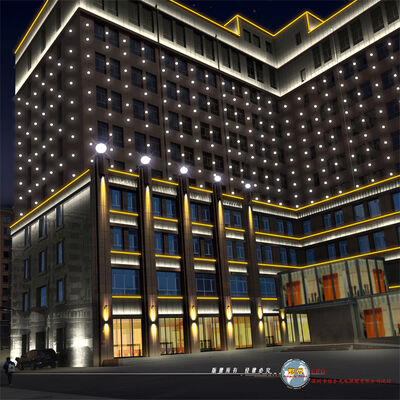 100mm IP67 Waterproof RGBW LED Point Light with DMX512 Control for Outdoor Facade Lighting