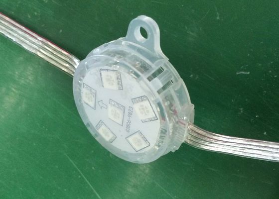 IP67 Water Resistant 38mm Digital RGB LED Pixel with UV , Fire Protection