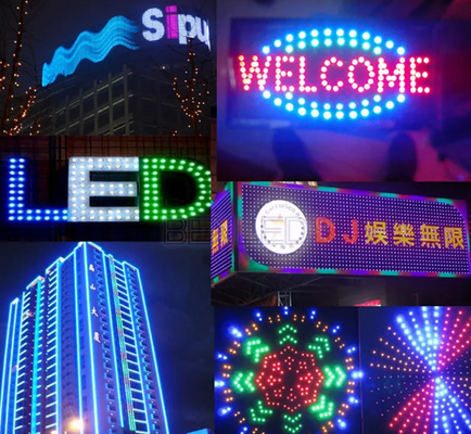 Loại đạn IP67 Chống nước 12MM Điểm ảnh LED đủ màu RGB có thể định địa chỉ riêng