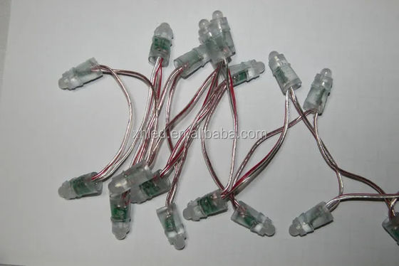 DC12V 0.2W IP67 LED Pixel Light Single Color 9mm Exposed String For Christmas Tree