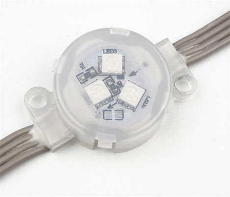 RGB Waterproof LED Point Light 30mm DC12V With IP67 Miracle Bean LED