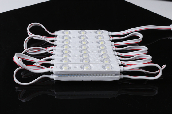 12V 3-Light SMD 2835 LED Module with 1W Sign Lens IP67 PC Body Pixel Lights for Outdoor Decoration