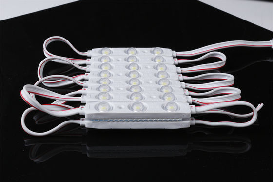 High Power 12v 3 Light SMD LED Module With Lens Waterproof Ip65 Injection 3030 Led Module For Lights