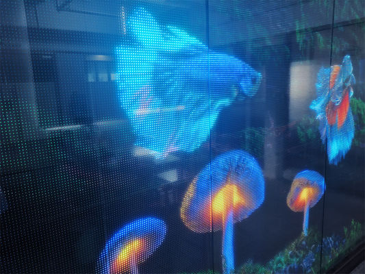 P16 DC5V RGB Color LED Transparent Film Screen Cho cài đặt trong nhà