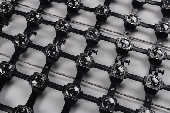 High Brightness Flexible Outdoor LED Mesh Video Wall P125 For Night Club DJ Stage