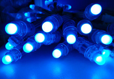 Bullet Loại 12MM Led Pixel, F8 DC05V RGB đầy đủ màu LED Pxiel String Light