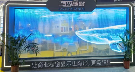 P6 Super Slim Transparent LED Film For Indoor Video Wall Dễ lắp đặt với bảng PCB RGB DC5V