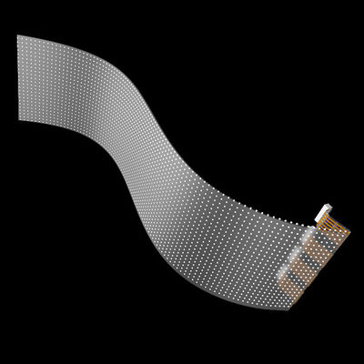 LED Transparent Film Screen for Retail Store Advertising P4 Flexible LED Display DC5V Super Slim