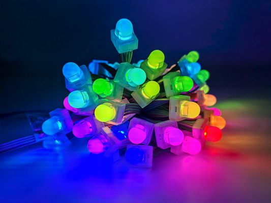DC5V ngoài trời 12mm DMX512 Square LED Pixel Light với bảo vệ IP67 và góc nhìn 160 độ