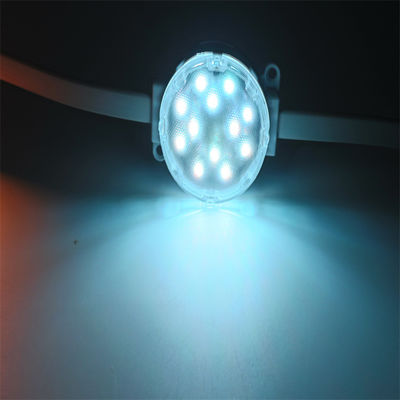 IP67 chống nước DC24V 50MM DMX đèn LED RGB Pixel Đèn có thể lập trình đầy đủ màu sắc Đèn điểm thông minh ngoài trời