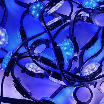 Đèn điểm LED ngoài trời chống nước 40mm Pixel với điện áp hoạt động 24v và góc chùm 120 °