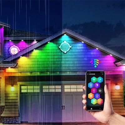 IP67 Waterproof DC12v 25MM 1.5 W RGB Outdoor Eave Light Magic Lighting Point Lights