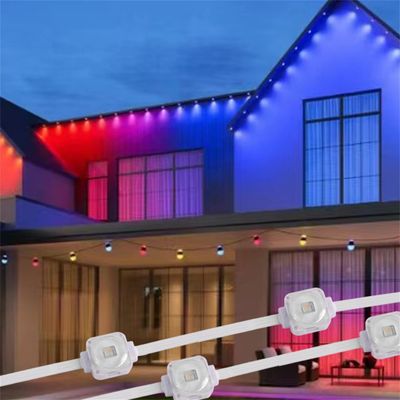 Outdoor LED Christmas Lights With 36pcs/72pcs/108pcs In String And RGB Color