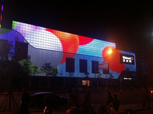 Màn hình lưới LED chống tia cực tím IP68 RGB Retardant Flame Retardant cho ánh sáng mặt tiền ngoài trời