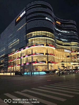 Transparent LED Grille Mesh Screen 160° Full Colour Flexible Waterproof RGB 50mm DMX512 Control System