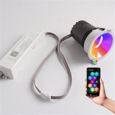 Phong cách thiết kế nhôm Đèn chiếu sáng Giáng sinh hiện đại với Multi Mode WiFi Trần nhà nhúng quay