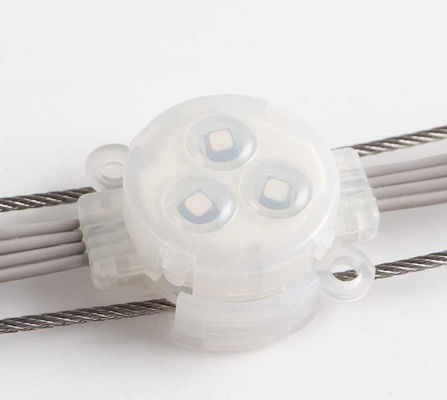 Ngoài trời DMX512 Parallel RGB Light String LED Pixel Module Với PC Vật liệu Shell