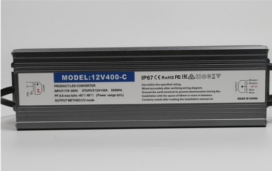 Ip67 LED Driver Không thấm nước 12vdc 24vdc 24v 400w Động lực chuyển đổi LED