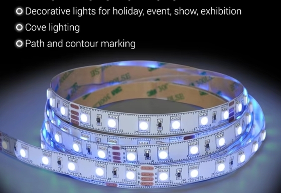 Giá bán buôn nhà máy DC12V 60 leds RGB Full Color IP65 SMD3535 Super Brightness Led Strip Light