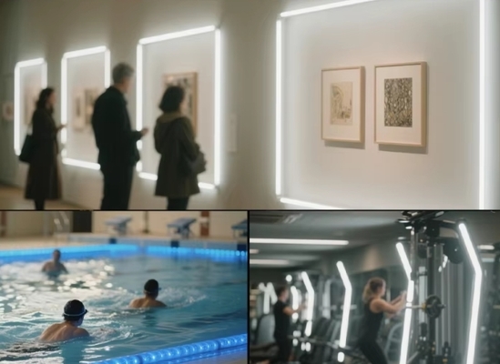 Đèn LED Dải COB Độ Sáng Cao Độ Sáng Cao 5V 12V 24V 220V 2700k-6500k Đèn LED Dây Đèn LED Dây cho Nhà, Khách sạn, Văn phòng