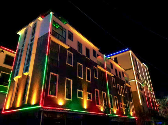 Bộ điều khiển Wifi thông minh Kiểm soát không thấm nước IP67 RGBW 12V 30mm ngoài trời LED Strip bên ngoài có thể lập trình trang trí ánh sáng cảnh quan đèn