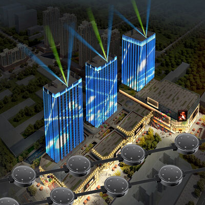 Đèn điểm ảnh LED RGB 50mm trang trí tòa nhà ngoài trời IP67 chống nước, DC24V