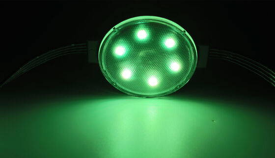 Nguồn sáng LED Pixel Point Chiếu sáng Tòa nhà Ngoài trời IP67 24V 50mm 1W Ngoài trời 1800K-6500K