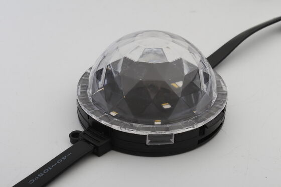 80mm RGB DC24V Pixel Point Light DMX512 IP67 Waterproof 120° Beam Angle UV Resistant