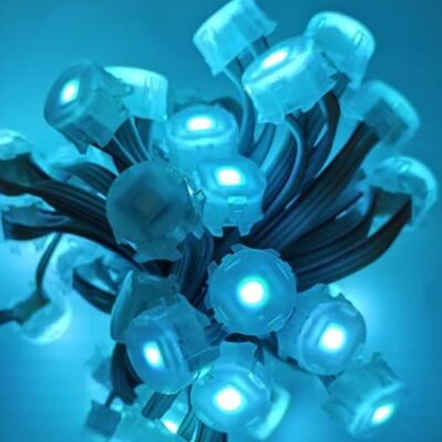 IP67 chống nước 20mm DC12V SMD5050 Đèn điểm LED Đèn vật liệu PC linh hoạt