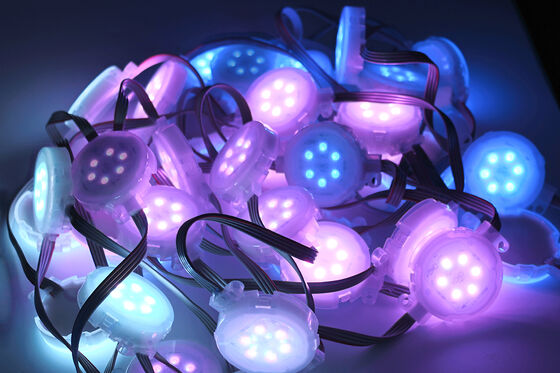 50mm RGB Full IP67 Đèn LED chống nước điểm Đèn PC bền bỉ Chiếu sáng bầu không khí cho DJ Trình diễn sân khấu và trang trí cảnh