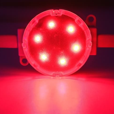 RGB PC Material 50mm 48V LED Point Light SMD3535 IP67 Waterproof Flexible Lighting