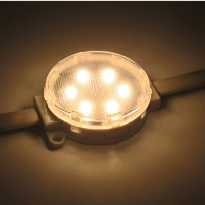 DC24V 50mm SMD3535 Đèn điểm LED 6LEDs IP67 Không thấm nước DMX512 Pixel có thể địa chỉ cho màn hình hiển thị ma trận ngoài trời