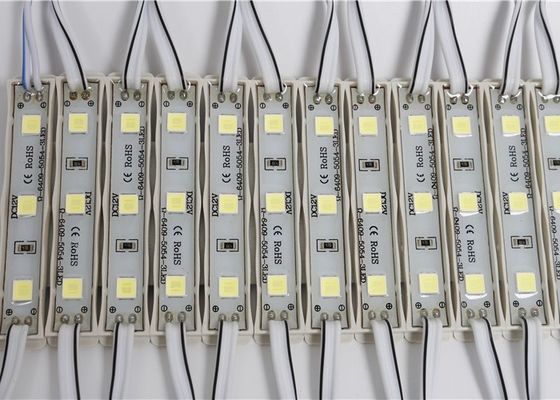 Mô-đun LED 5054 Độ sáng cao 12V 3led Chống thấm nước IP65 LED Dấu hiệu quảng cáo cho hộp đèn