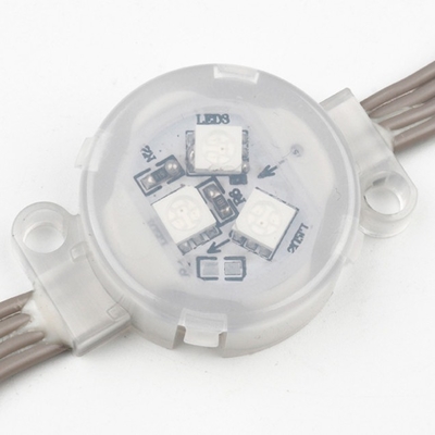 SMD5050 LED Point Light Đường kính 30mm 3LEDs / Pcs Nắp đậy trong suốt IP67 Chống thấm nước