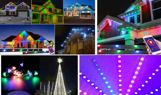 Đèn LED điểm 2904 RGBW IP67 Chống nước ngoài trời 1903 Chuỗi ánh sáng LED RGB